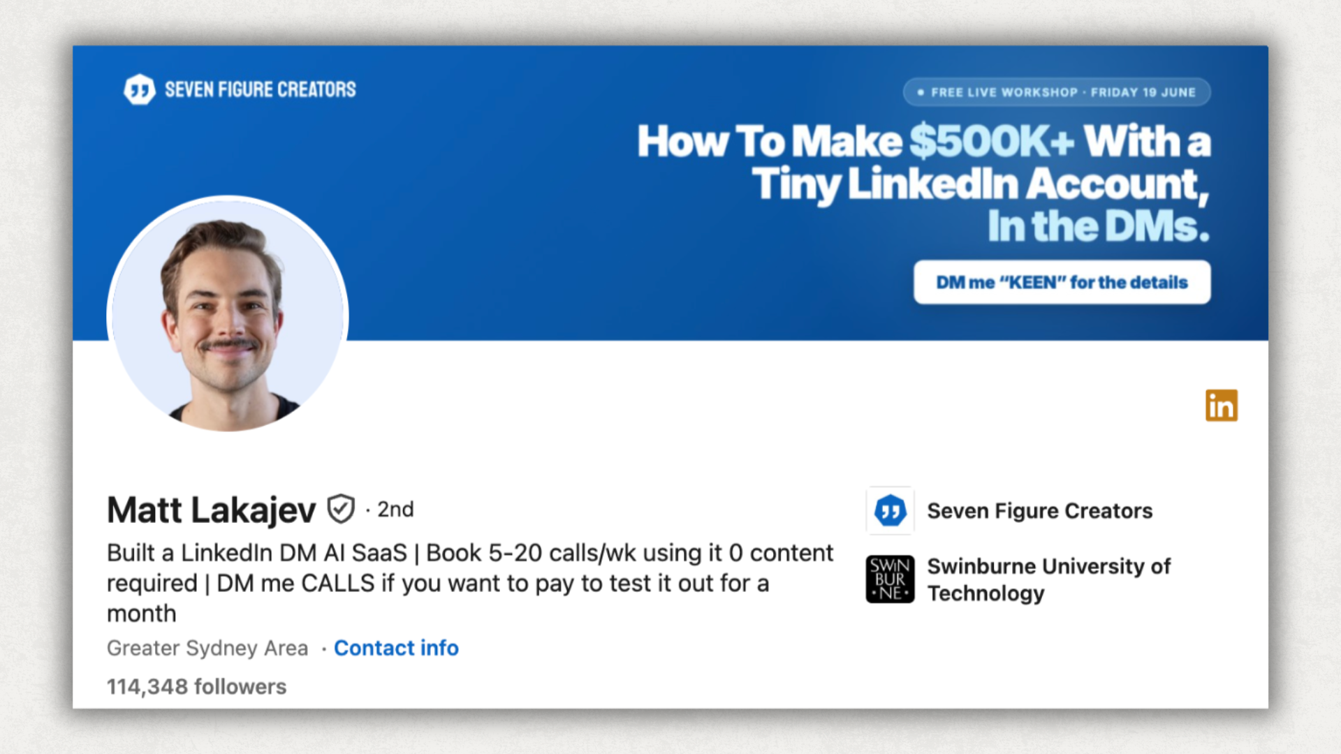 matt-lakajev-linkedin-headline-and-cover