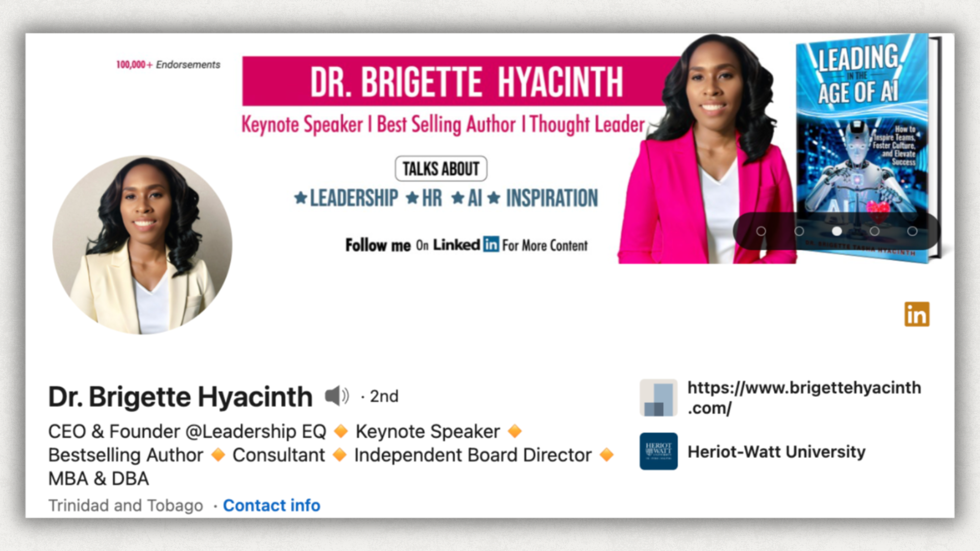dr brigette hyacinth linkedin profile