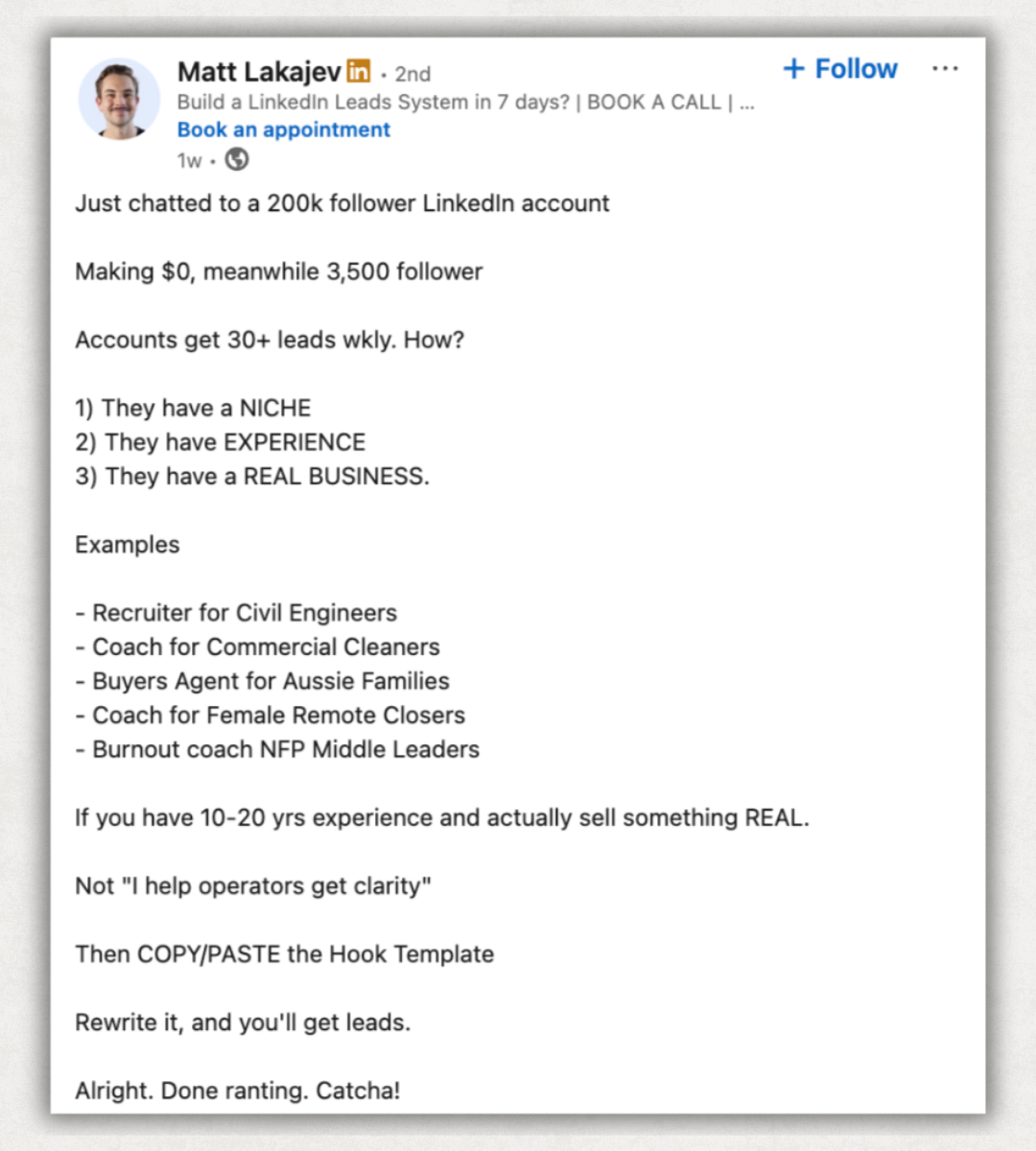 linkedin-post-one-idea-per-line-example