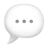 Gray speech bubble with three horizontal dots indicating typing or a message in progress.
