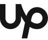 Black Upwork logo with stylized lowercase letters.