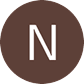 White letter N on a brown circular background.