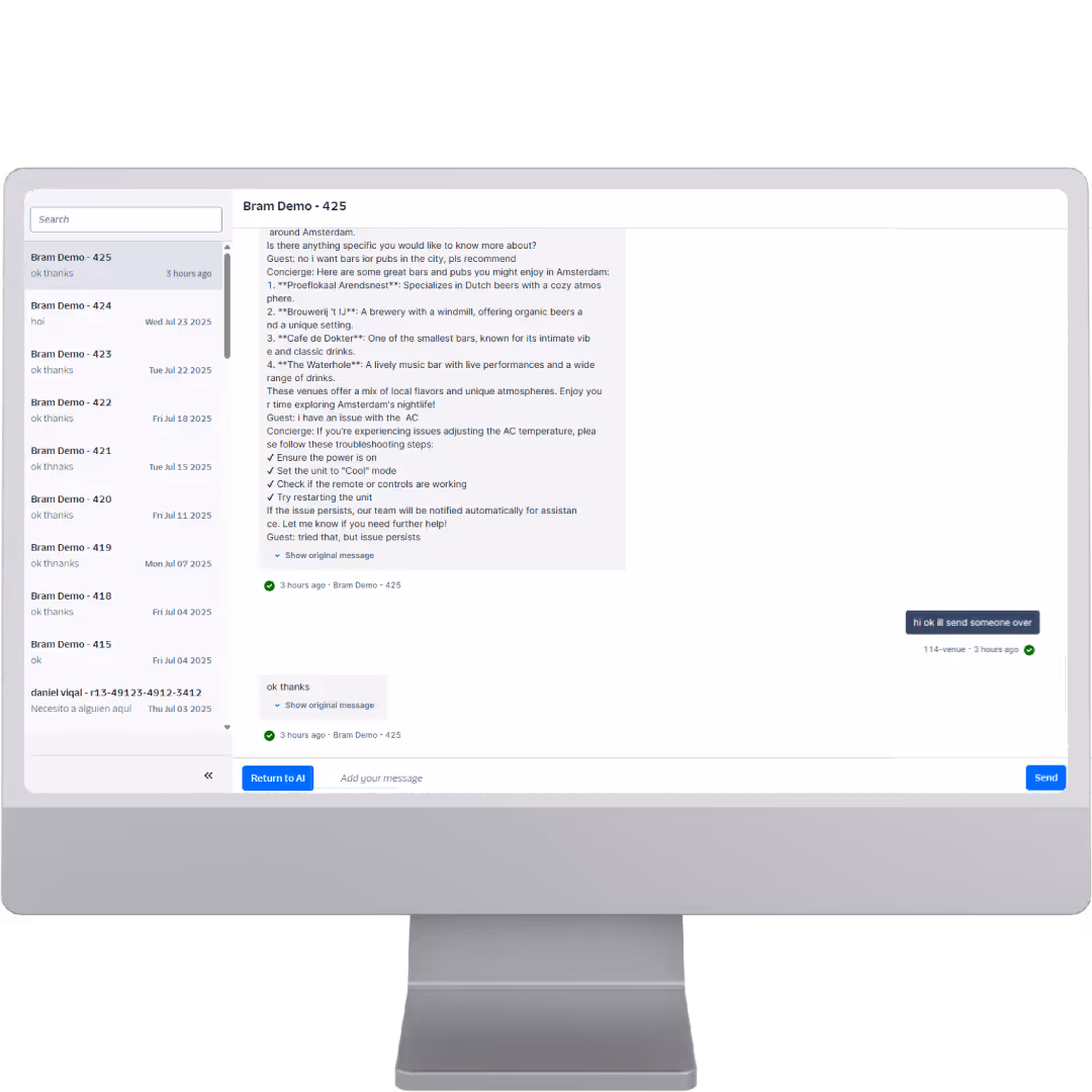Conserje virtual para hotel en WhatsApp