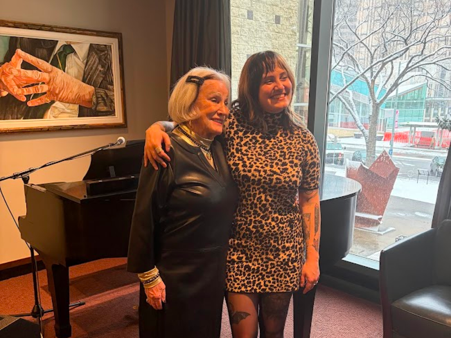 Del Dilkie with Tommy Banks' granddaughter, Mallory Chipman