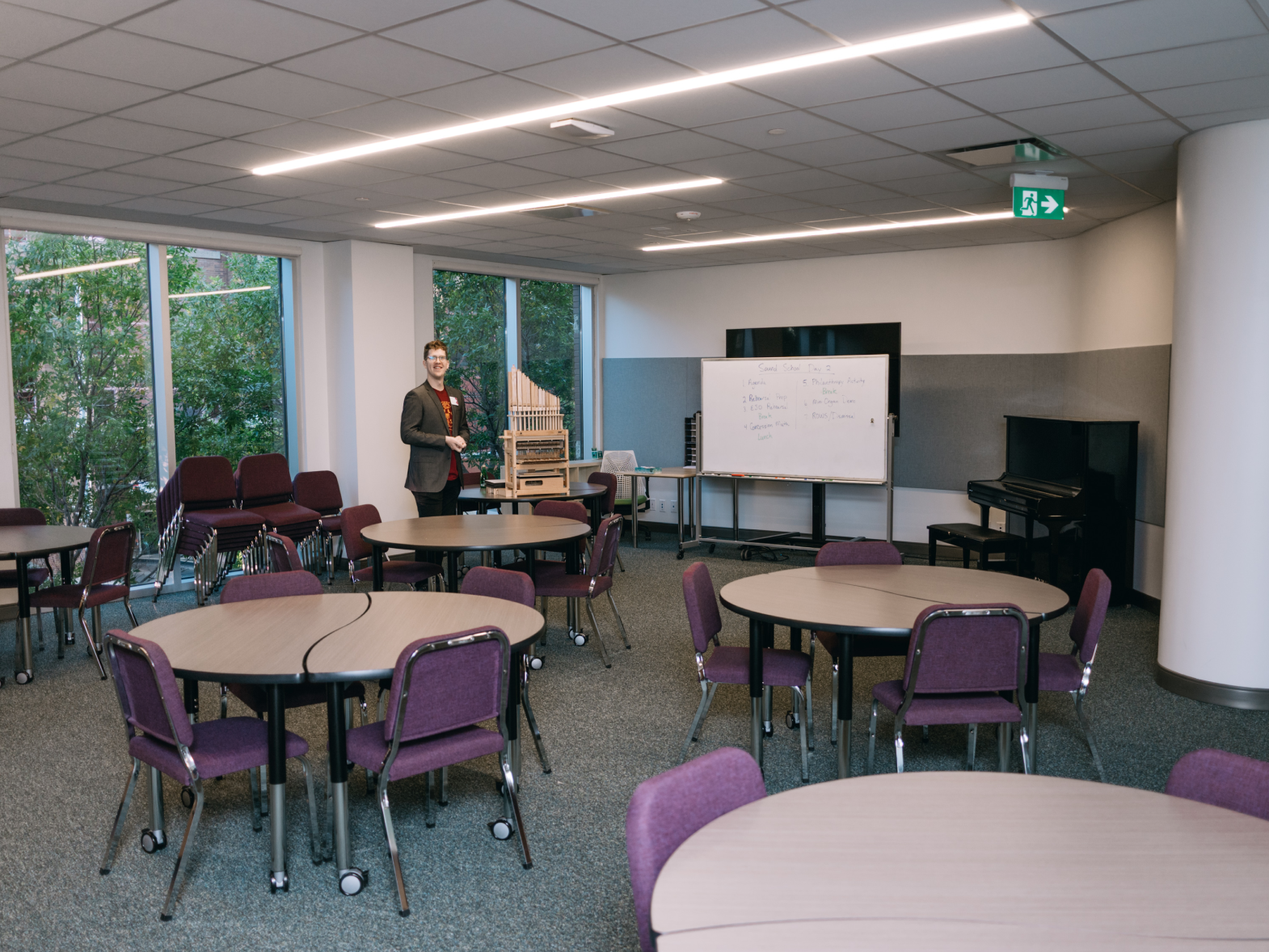 comleted classroom in the Winspear Expansion