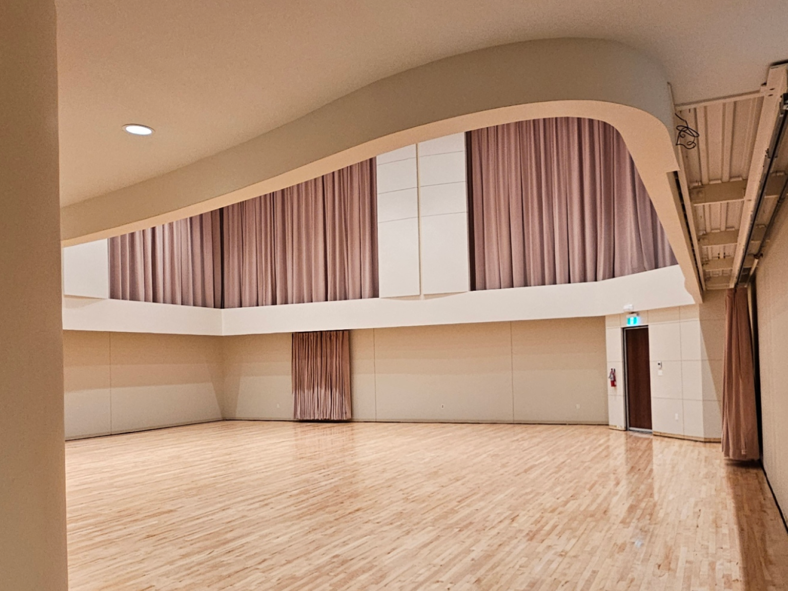 Completed interior of a new studio space in the Winspear Expansion