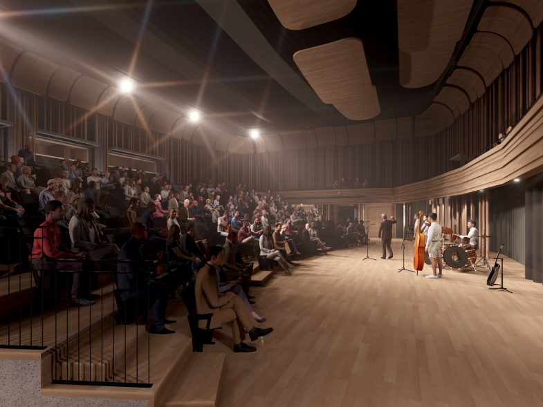 Render of the Winspear Expansion Music Box