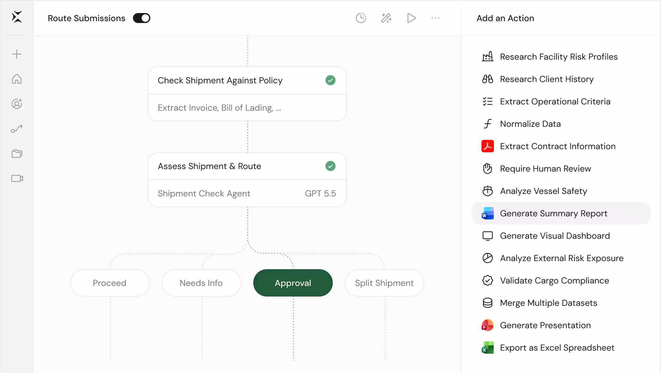 Cassidy insurance workflow automation platform interface