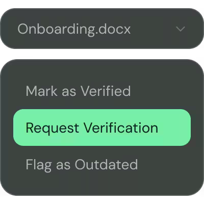 Document verification settings for reviewing Cassidy-generated content.
