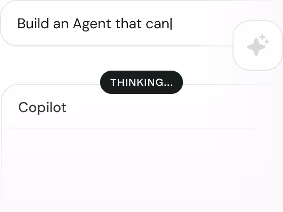 Cassidy Copilot drafting an agent prompt with a Thinking status indicator.