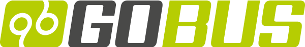 GOBUS company logo with stylized green and black text and icon.