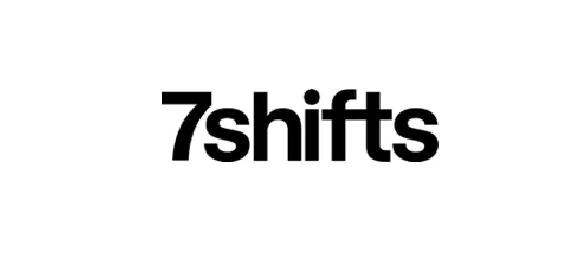 7shifts wordmark logo in black font on white background.