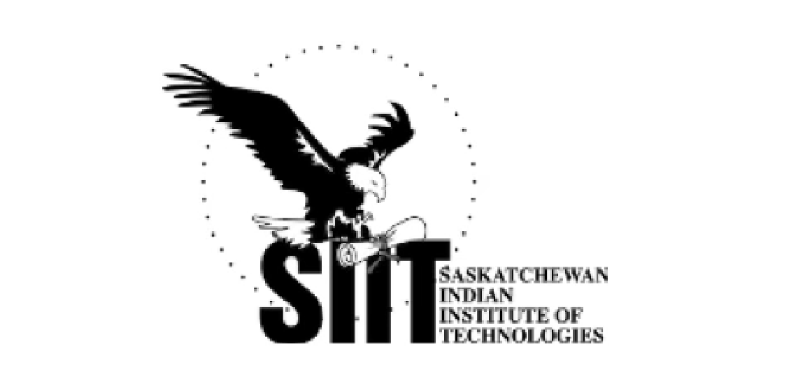 Logo of Saskatchewan Indian Institute of Technologies featuring an eagle holding a scroll above the acronym SIIT.