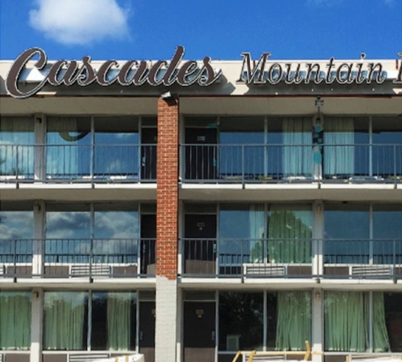 A Cascades hotel building.