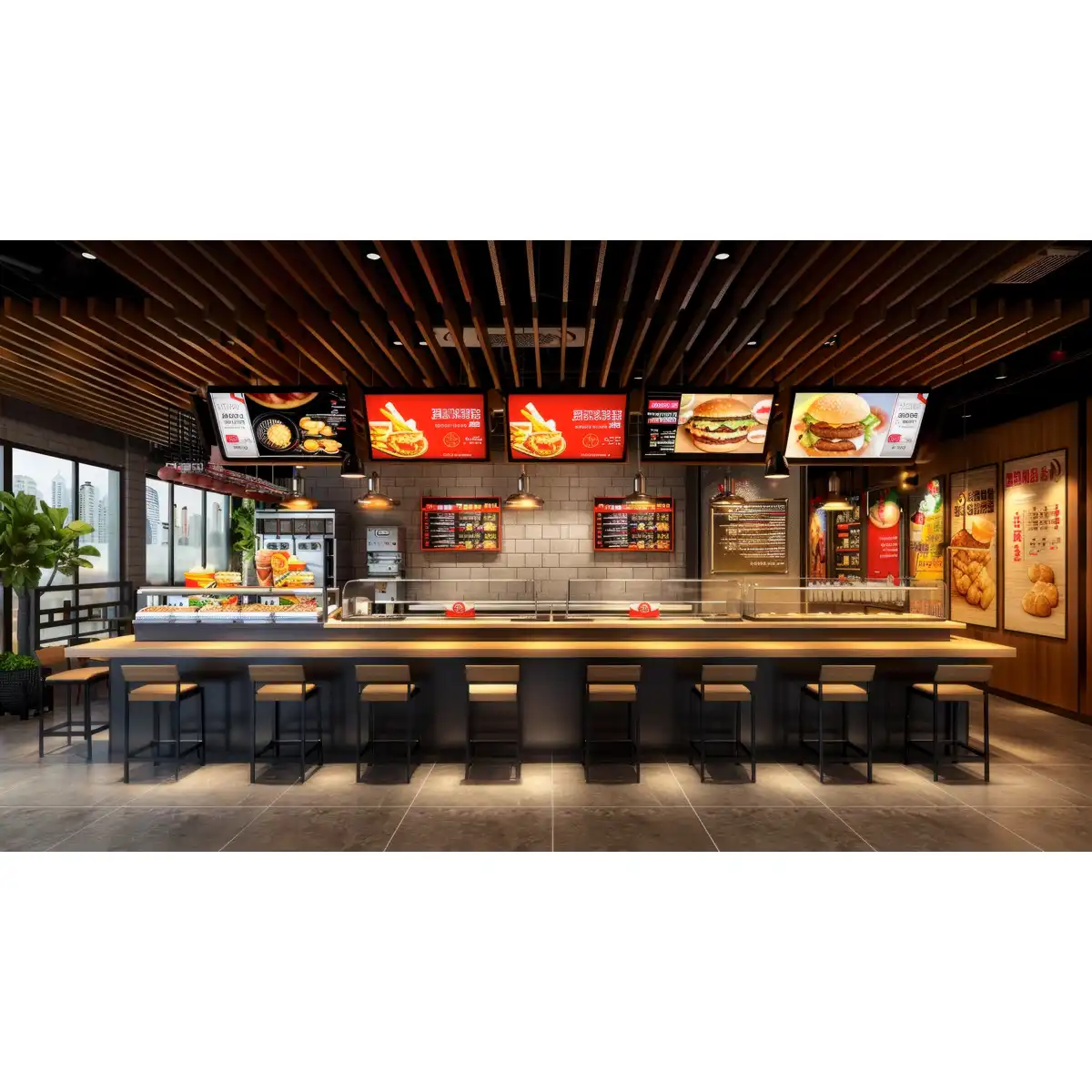 Digital signage display for business