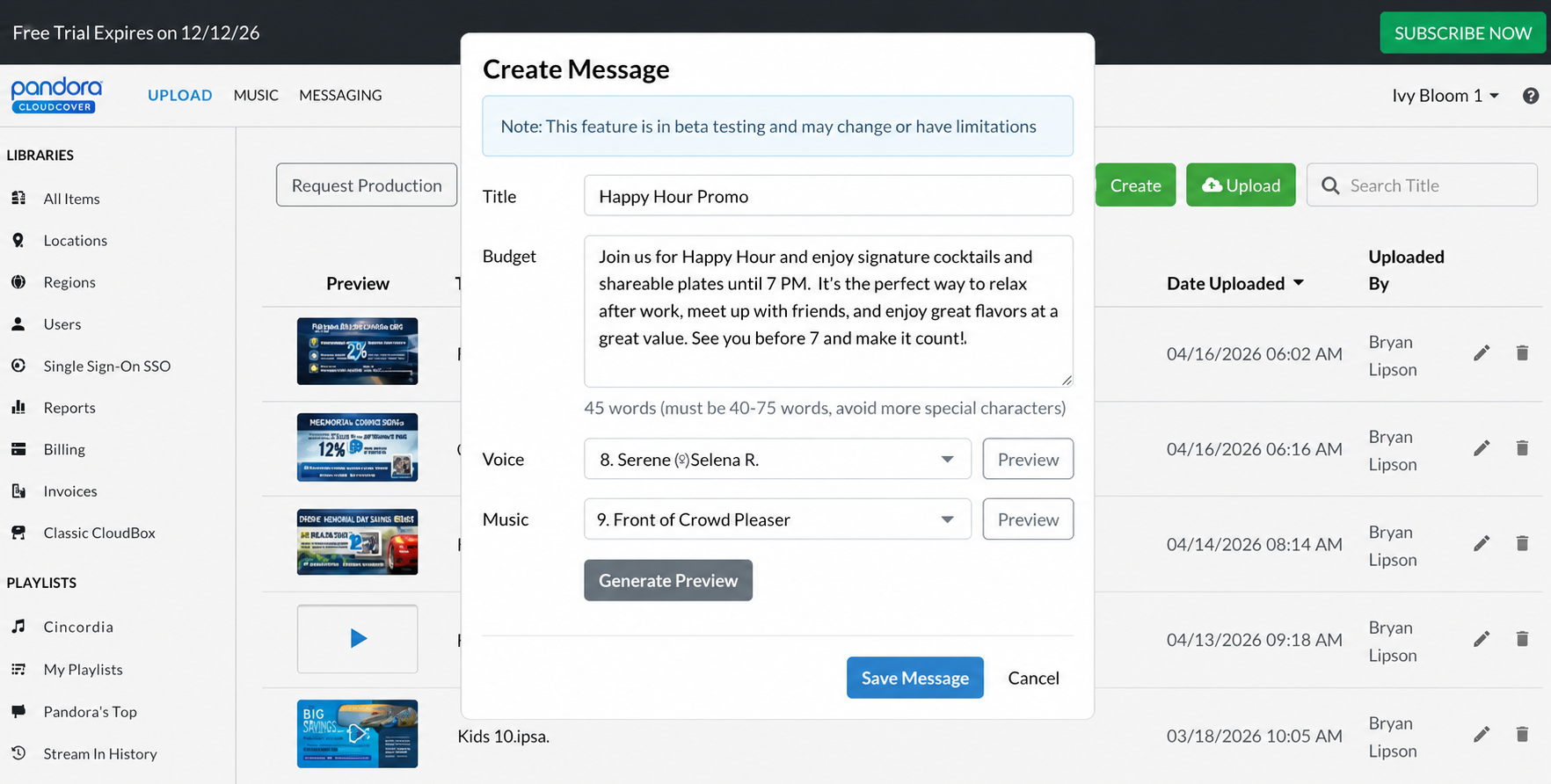 AI Message Creator