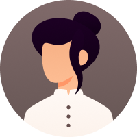 An avatar of a black hair yellow skin woman.