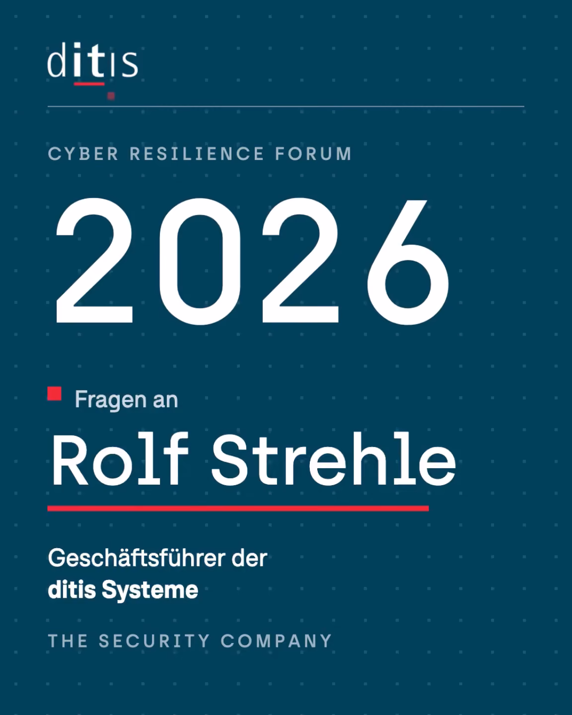 Interview Cyber Resilience Forum