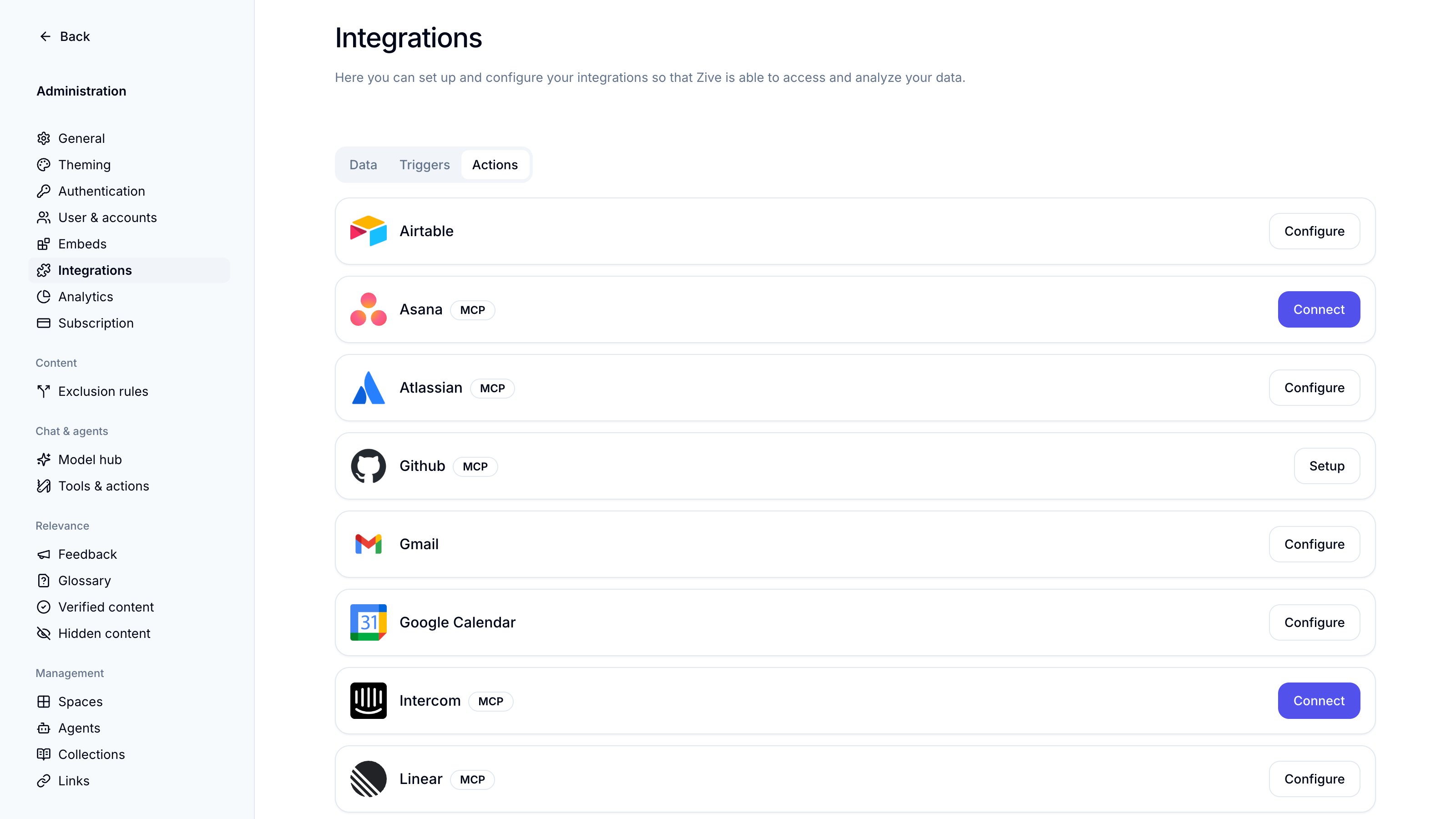 Integrations & MCP