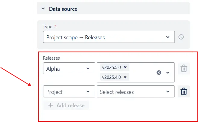 Track progress for multiple releases in Jira