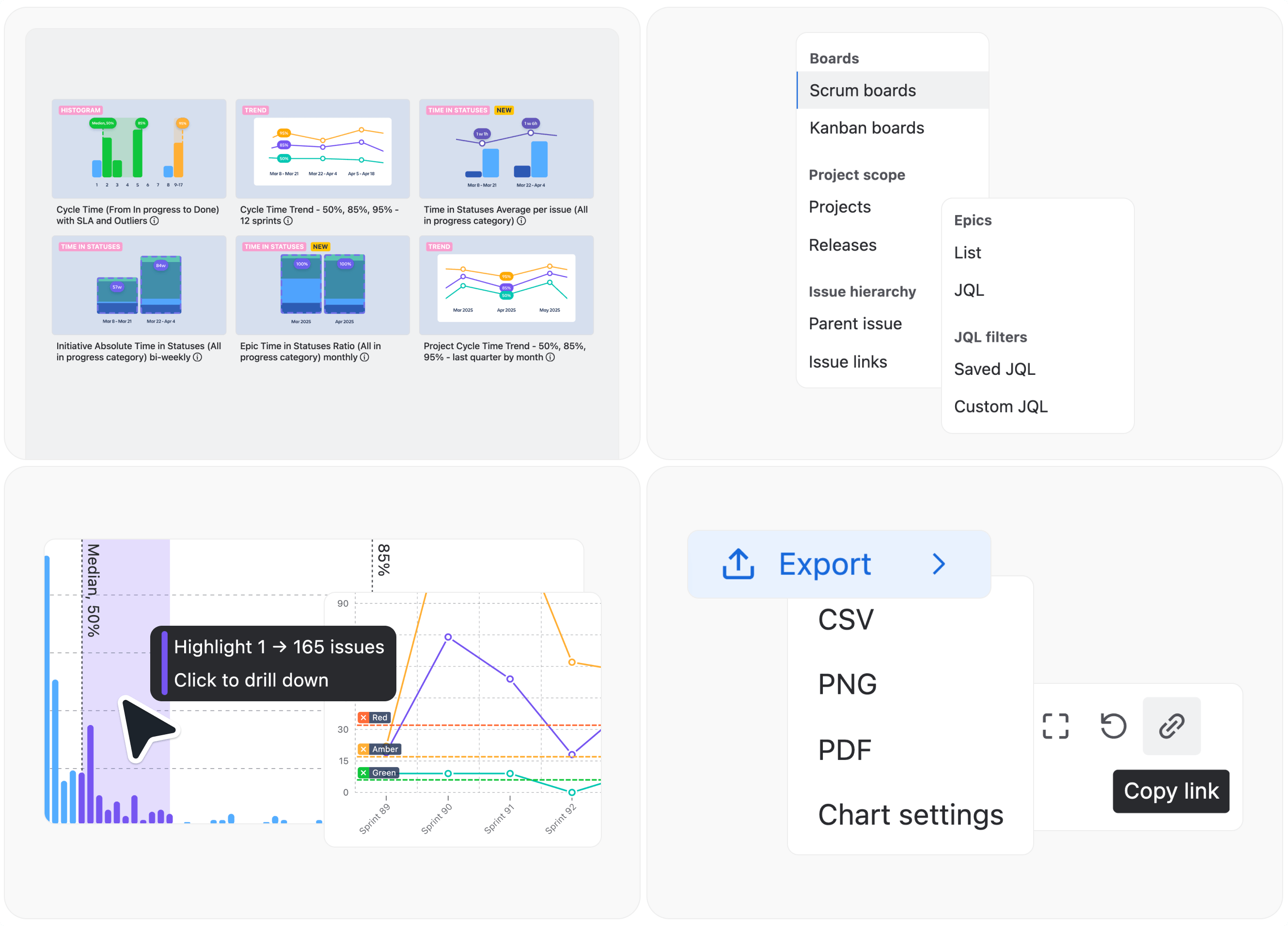 Track cycle time at any level