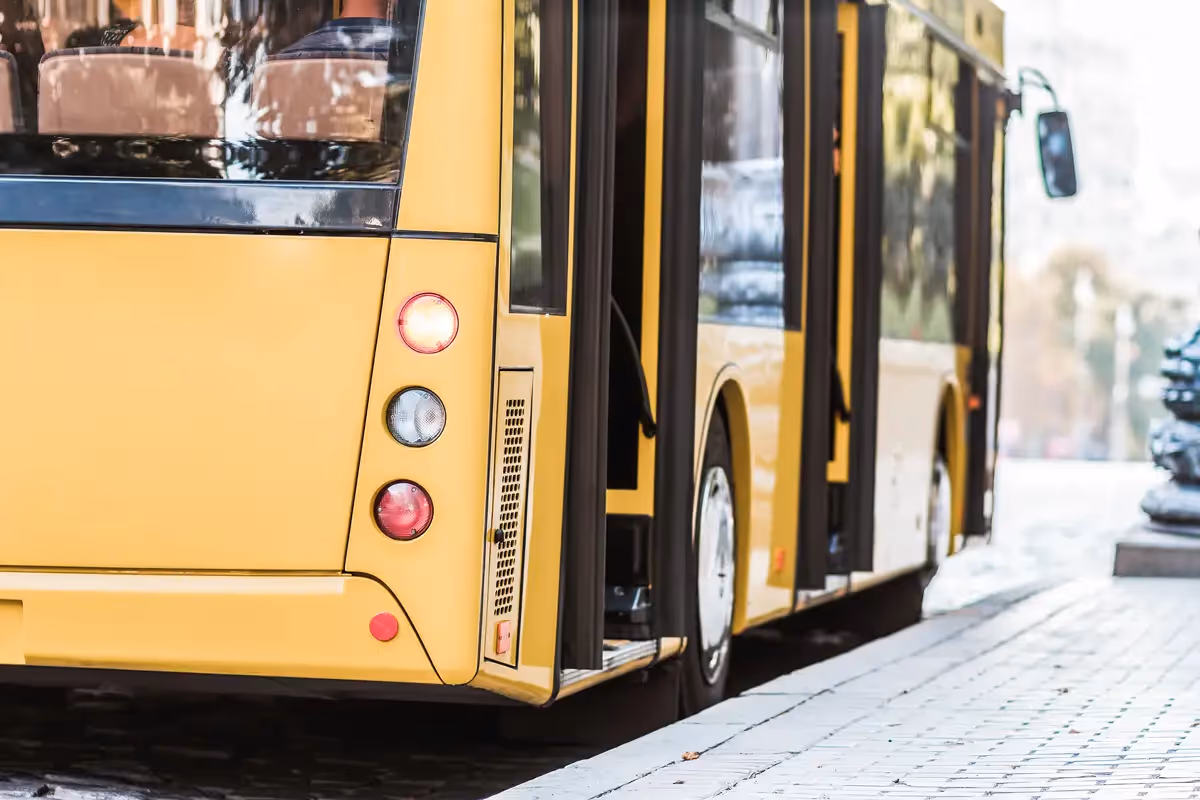 Diesel mechanic performing bus repairs in Northern California