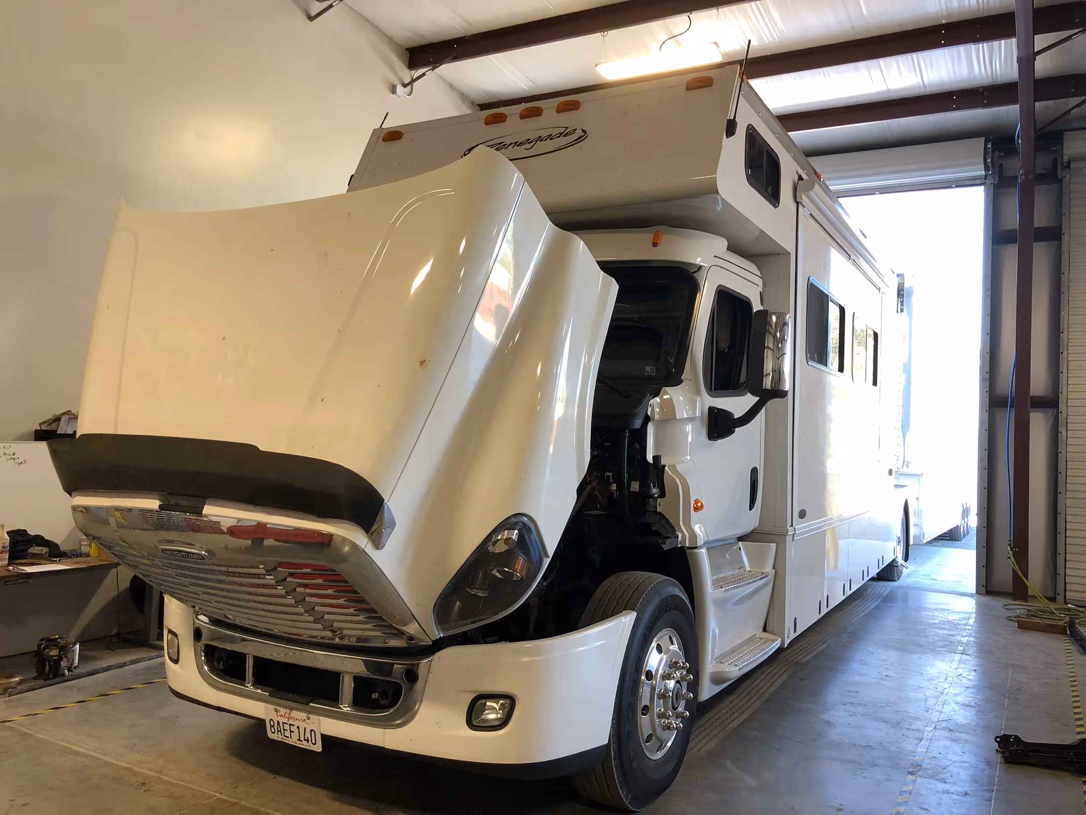 Diesel mechanic performing RV repairs in Willows, CA