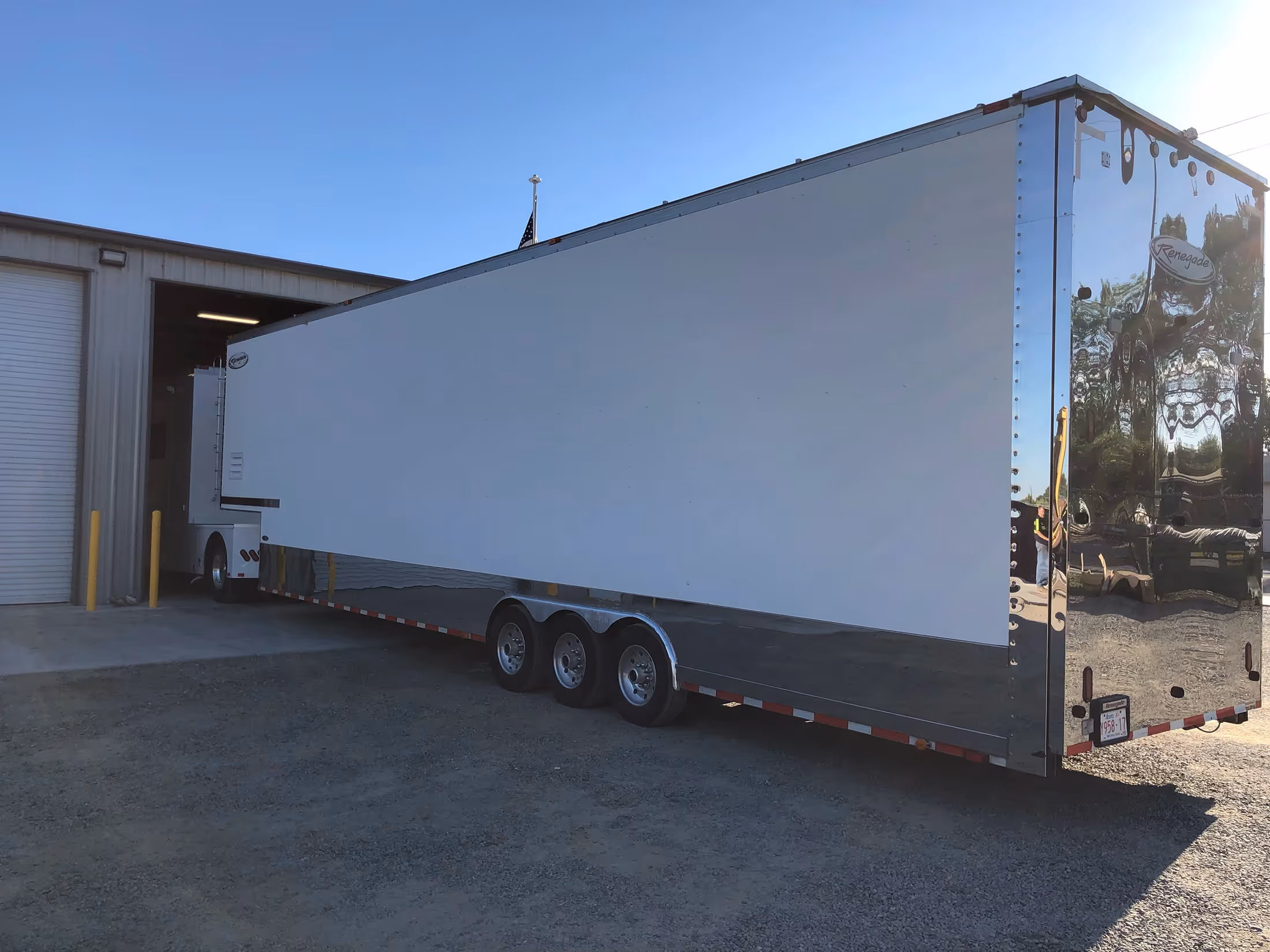 Diesel mechanic performing trailer repair services in Willows, CA