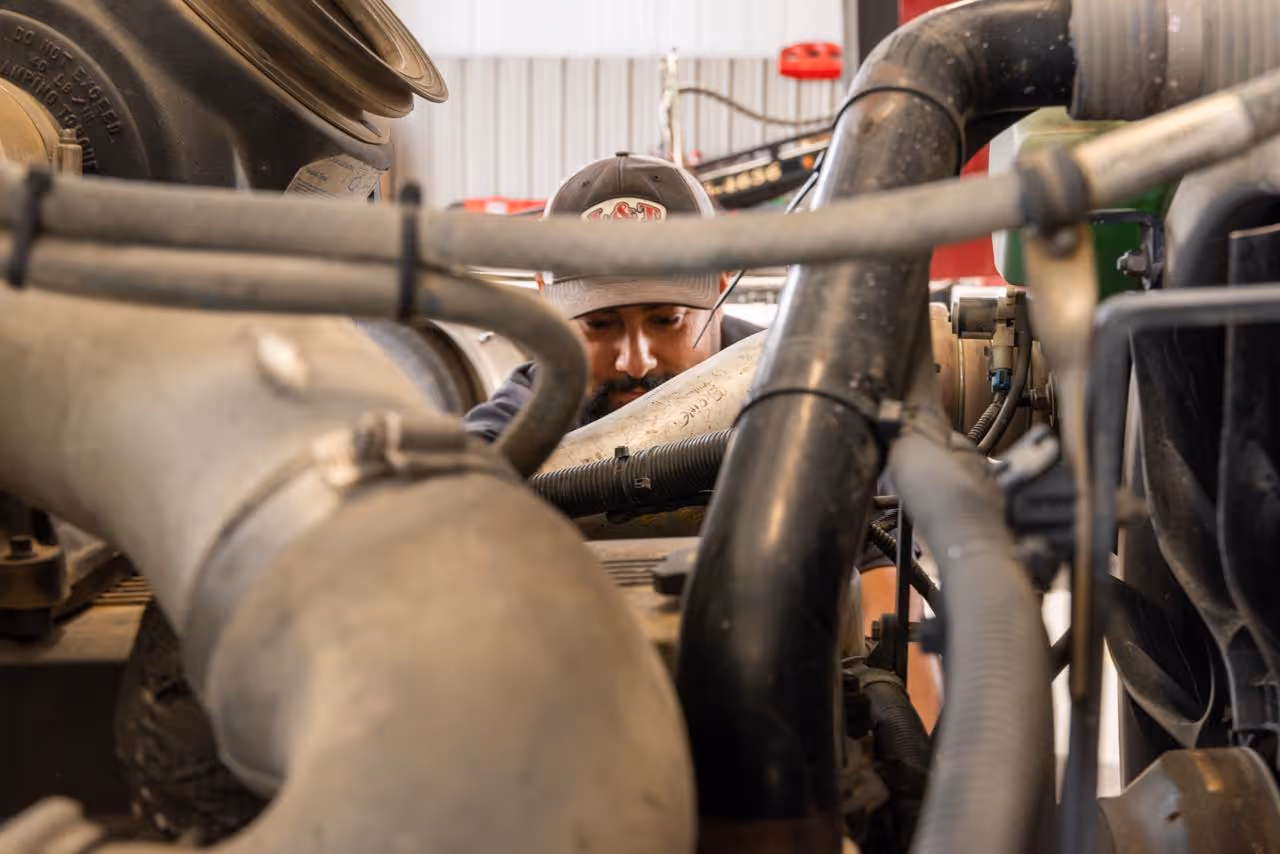 Diesel mechanic performing emission cleaning in Willows, CA