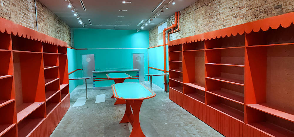 Harry Styles' Pleasing pop up store in Chicago.
