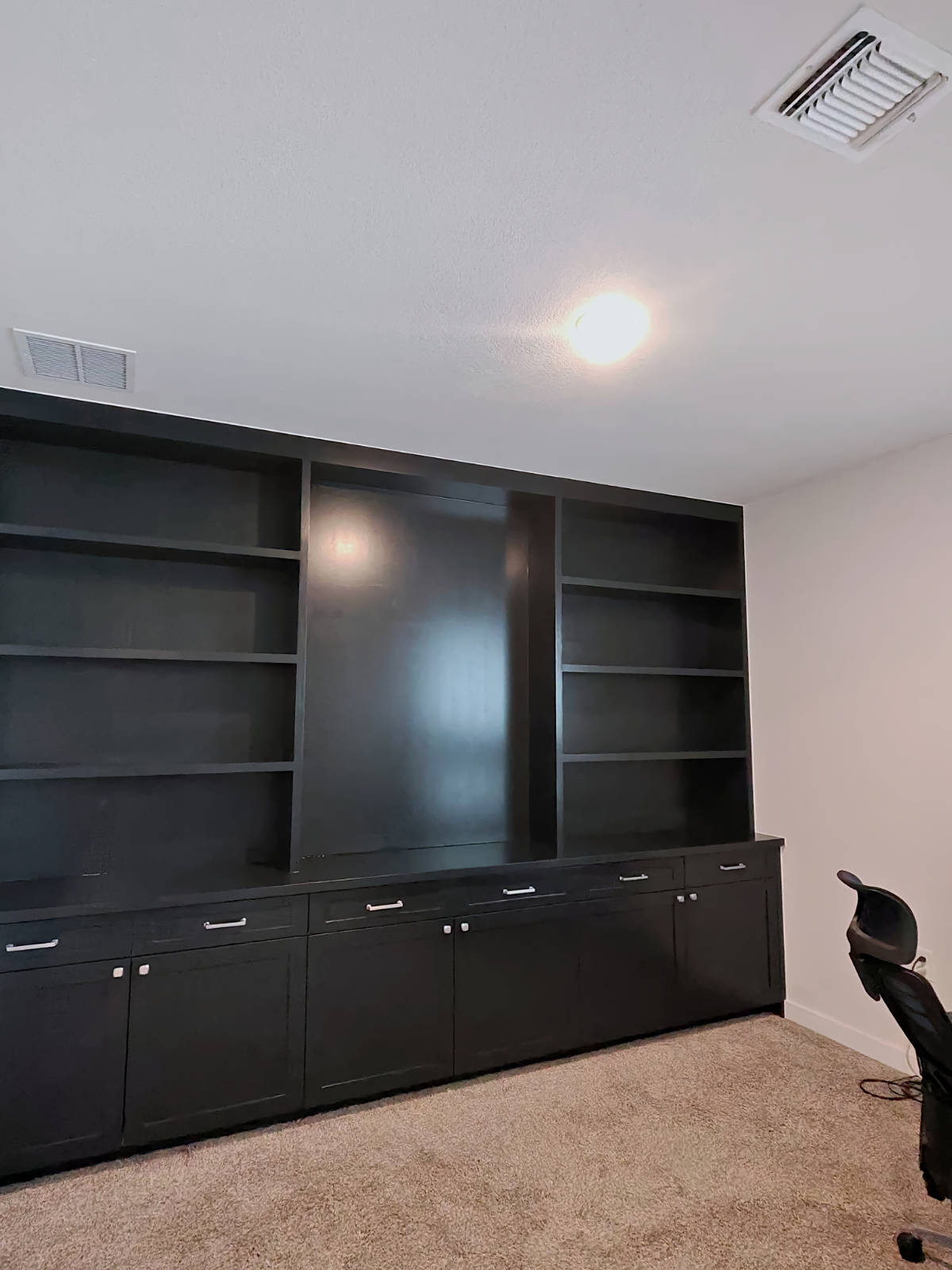 Custom built office cabinet.