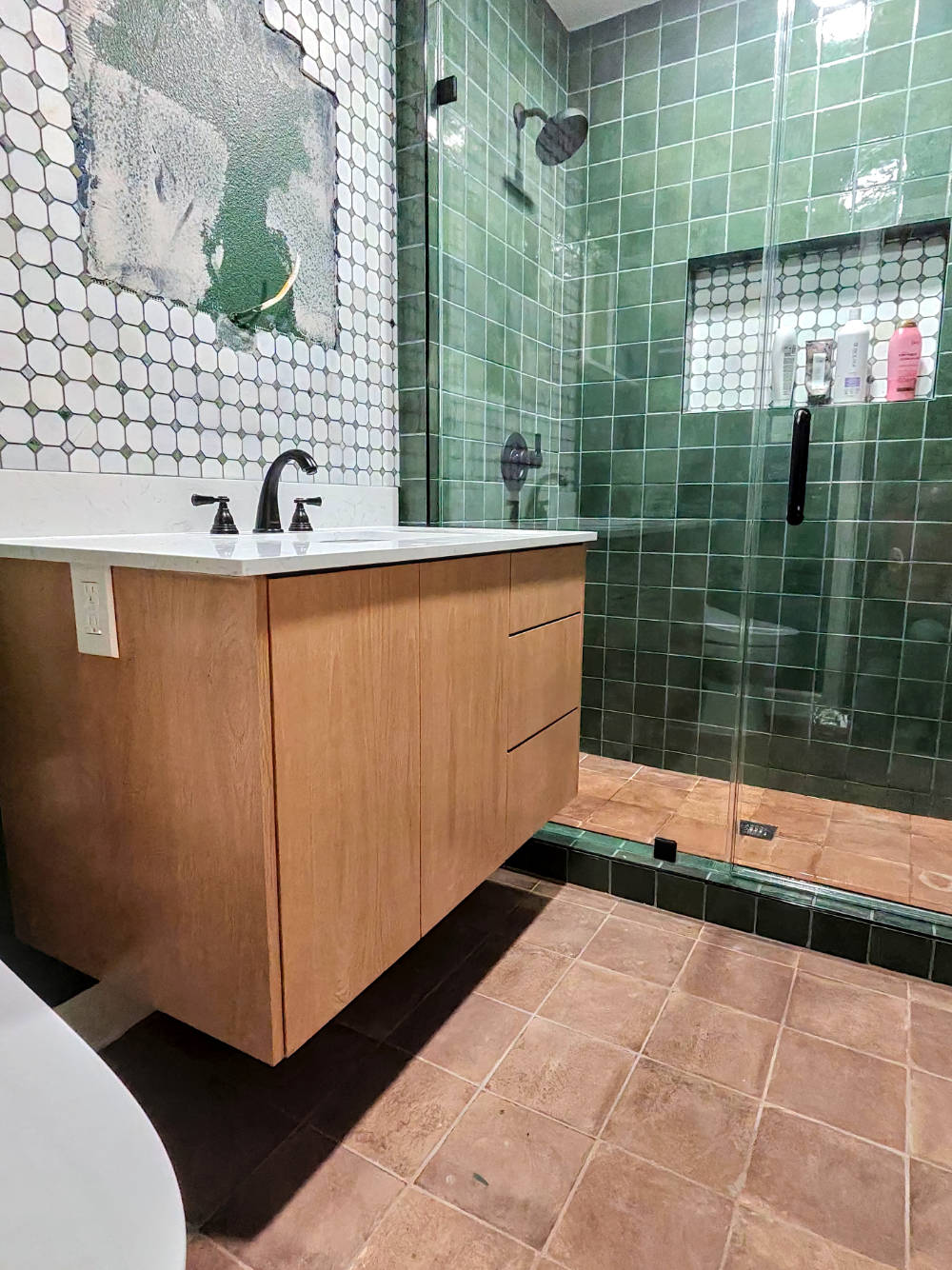 Bathroom remodel after.