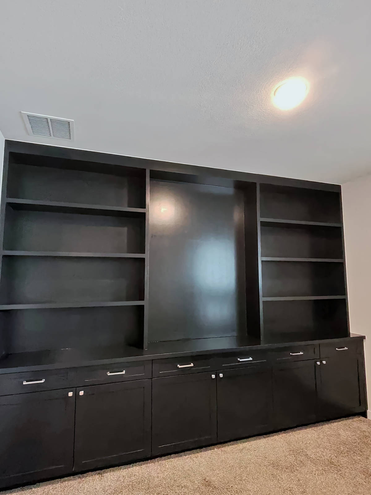 Custom built office cabinet.