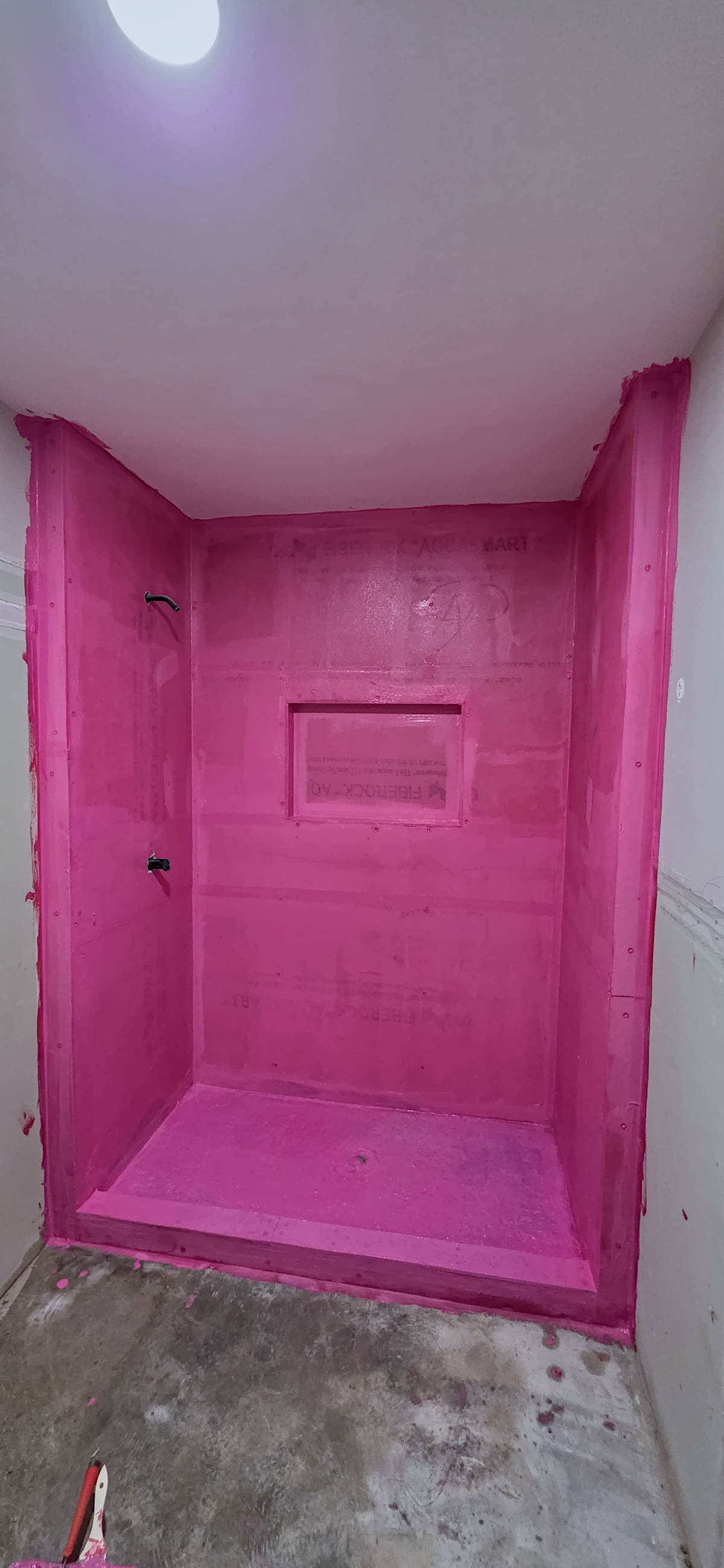 Bathroom remodel demolition.