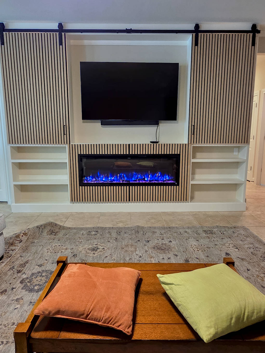 Custom living room TV cabinet.