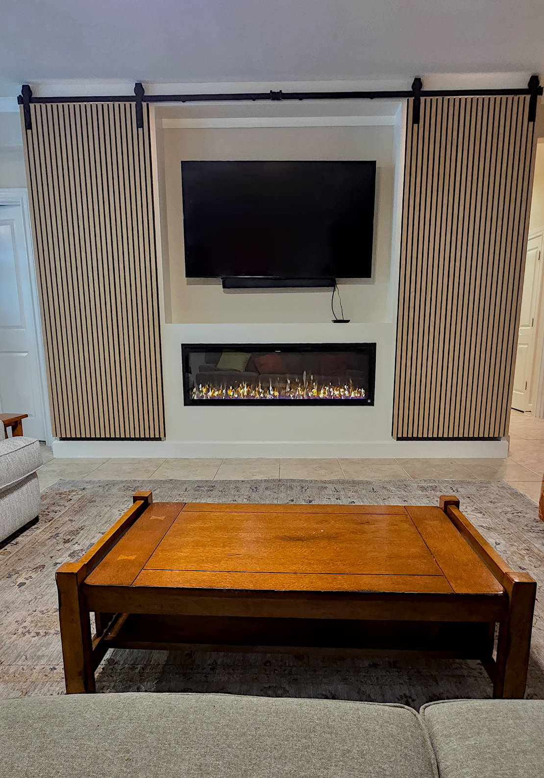 Custom living room TV cabinet.