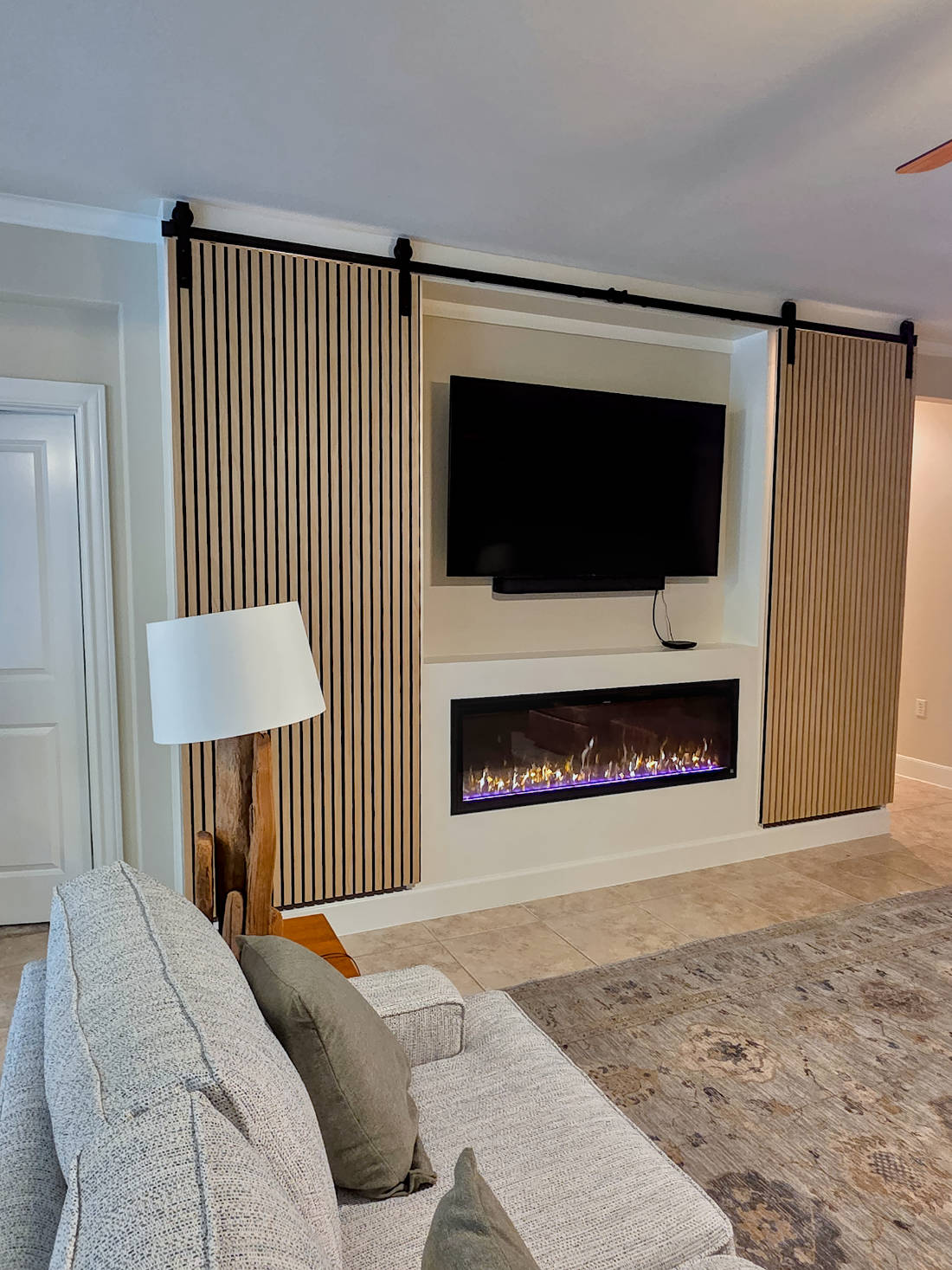 Custom living room TV cabinet.