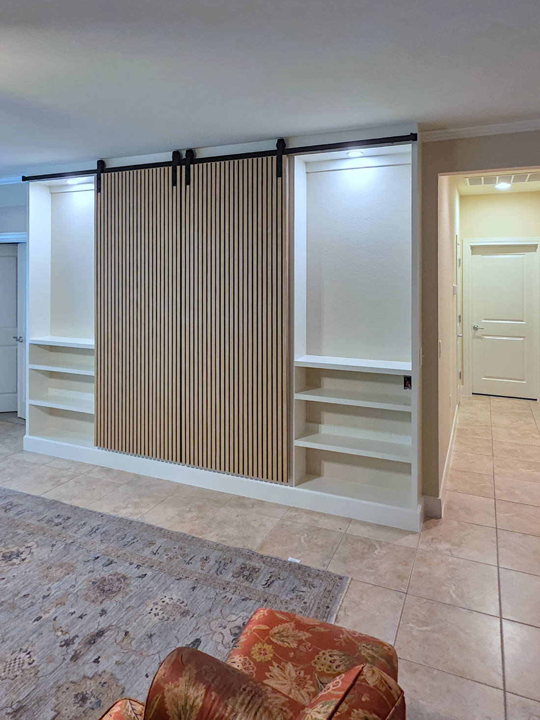 Custom living room TV cabinet.