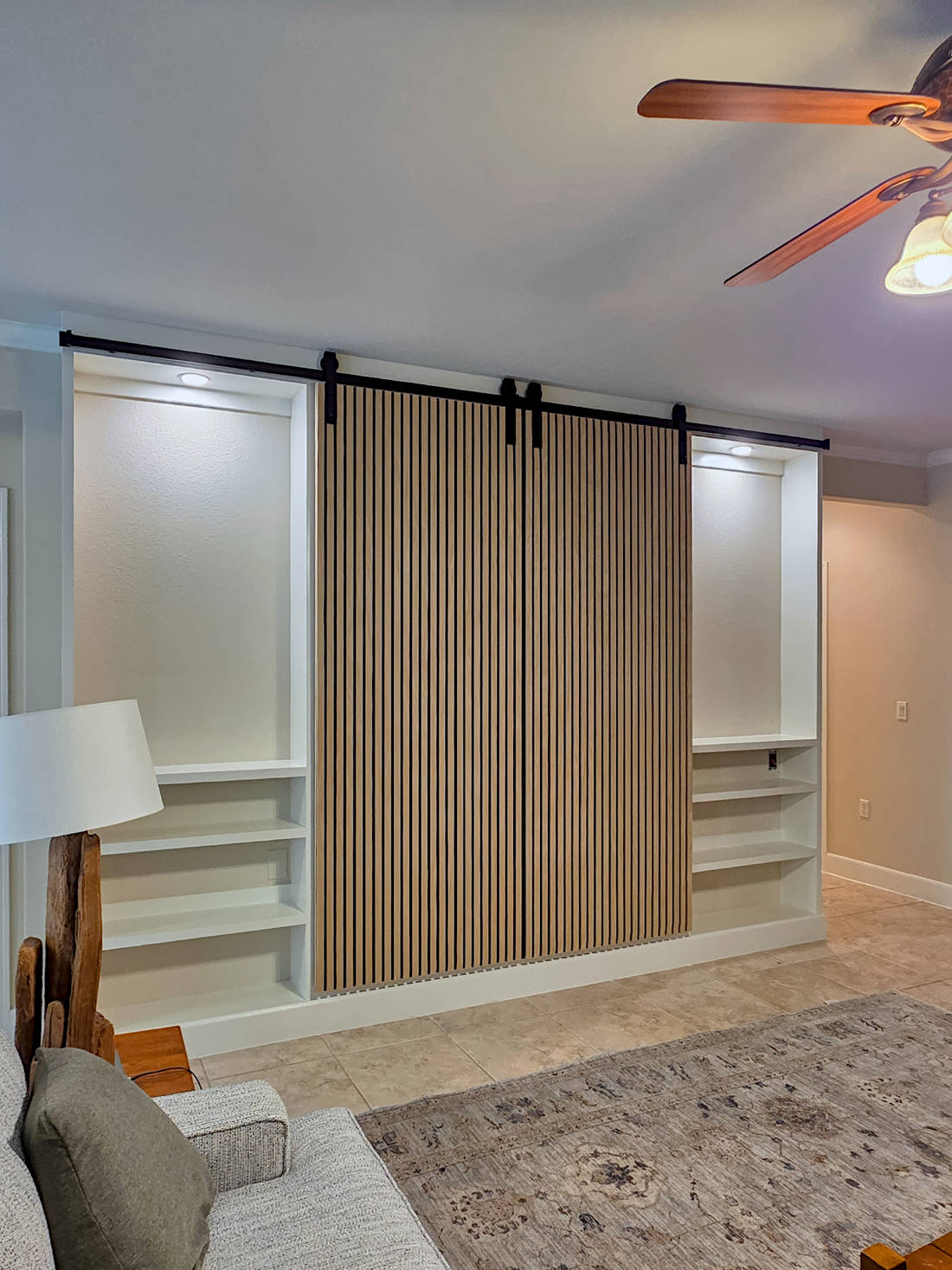 Custom living room TV cabinet.