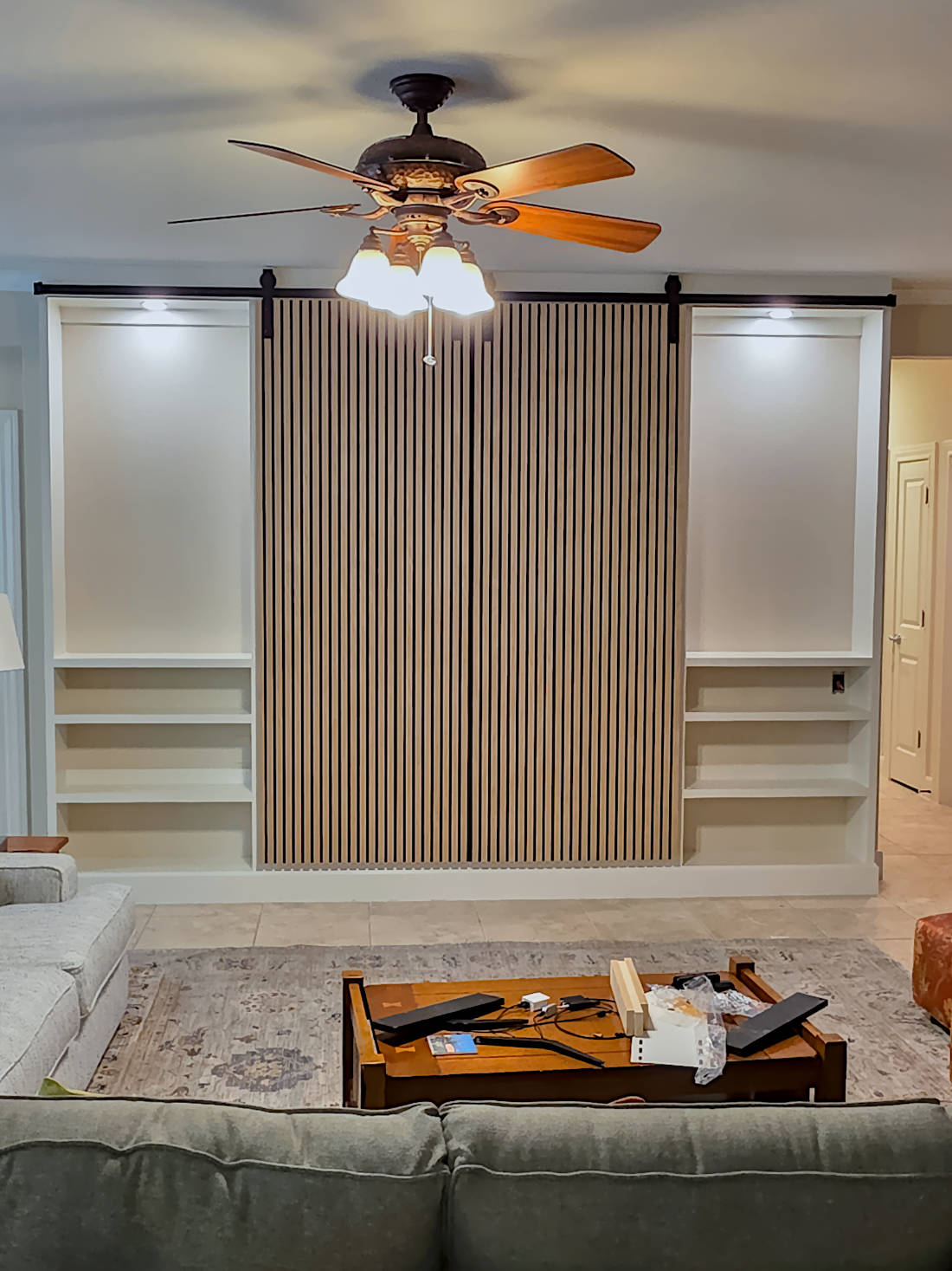 Custom living room TV cabinet.