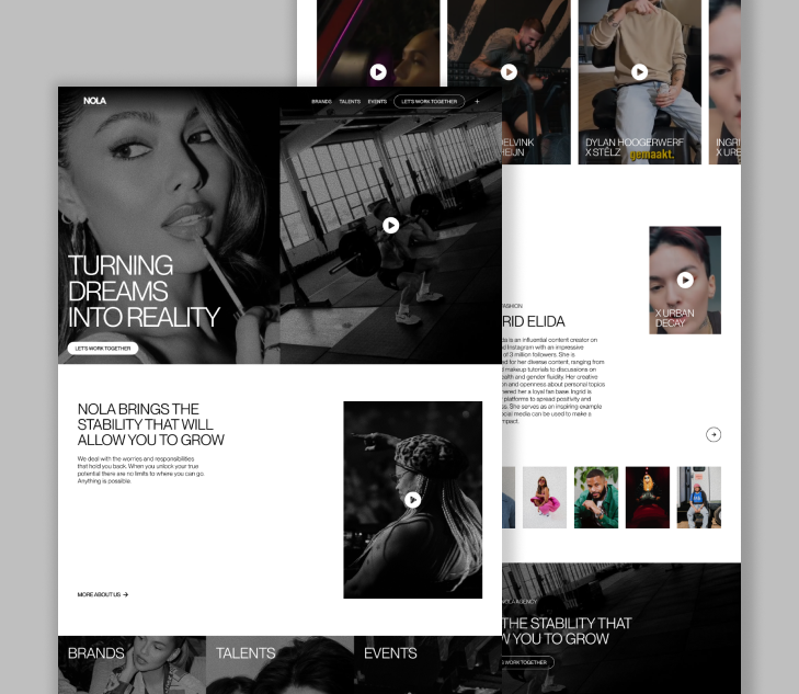 Dashboard mockup