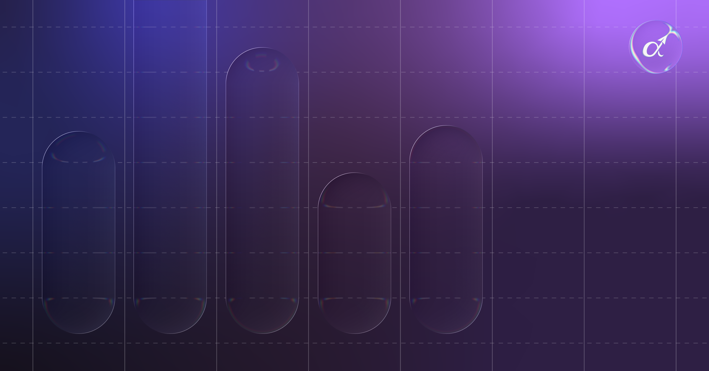 Bar Chart Abstracted with Liquid Glass