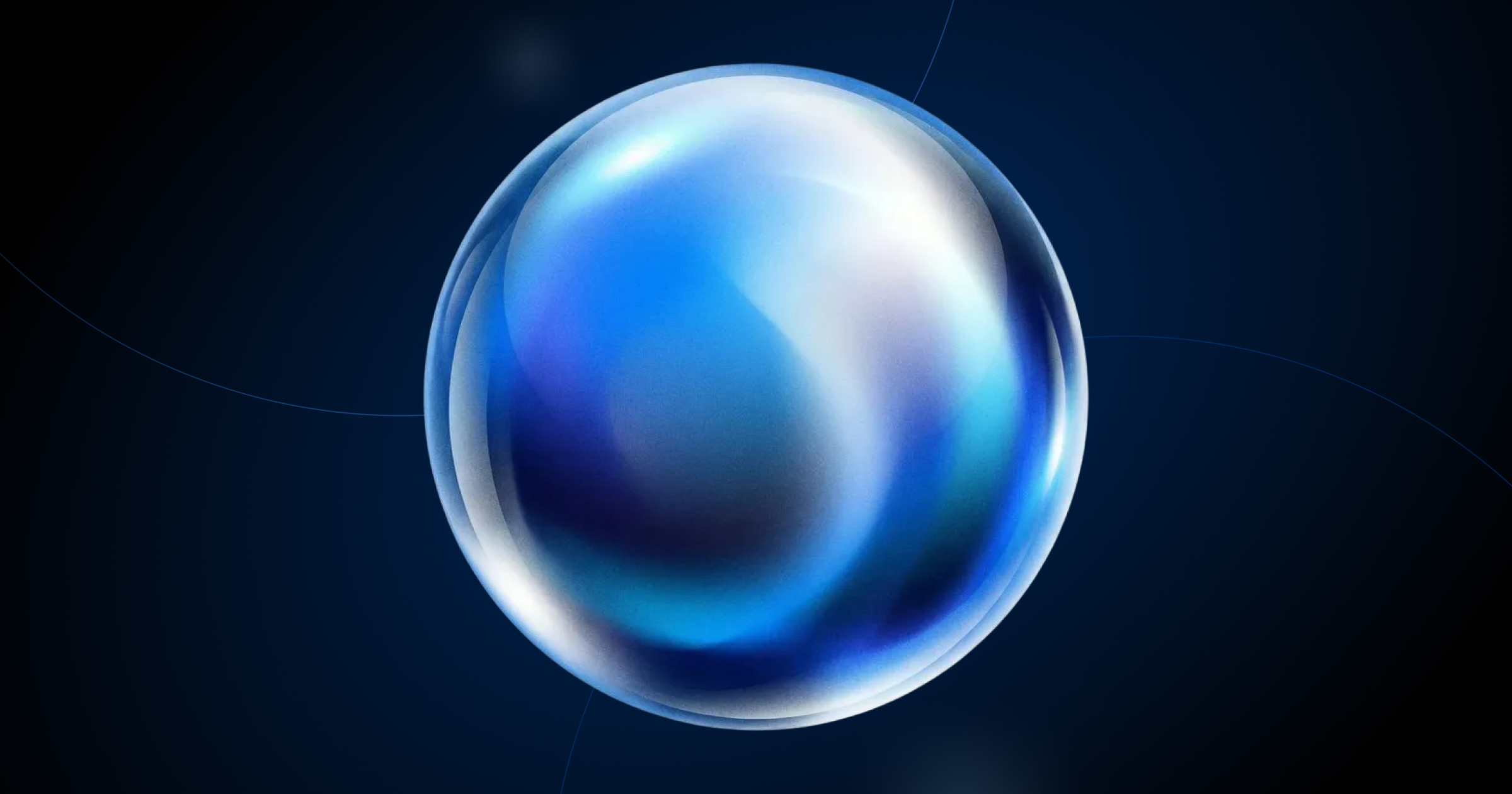 Abstract Crystal Ball Orb