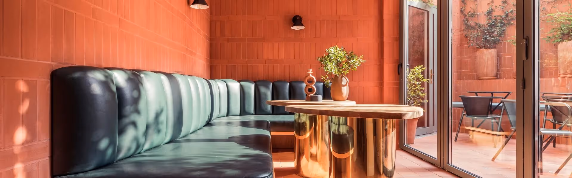 Véranda en brique rouge - Orso Hotels Paris