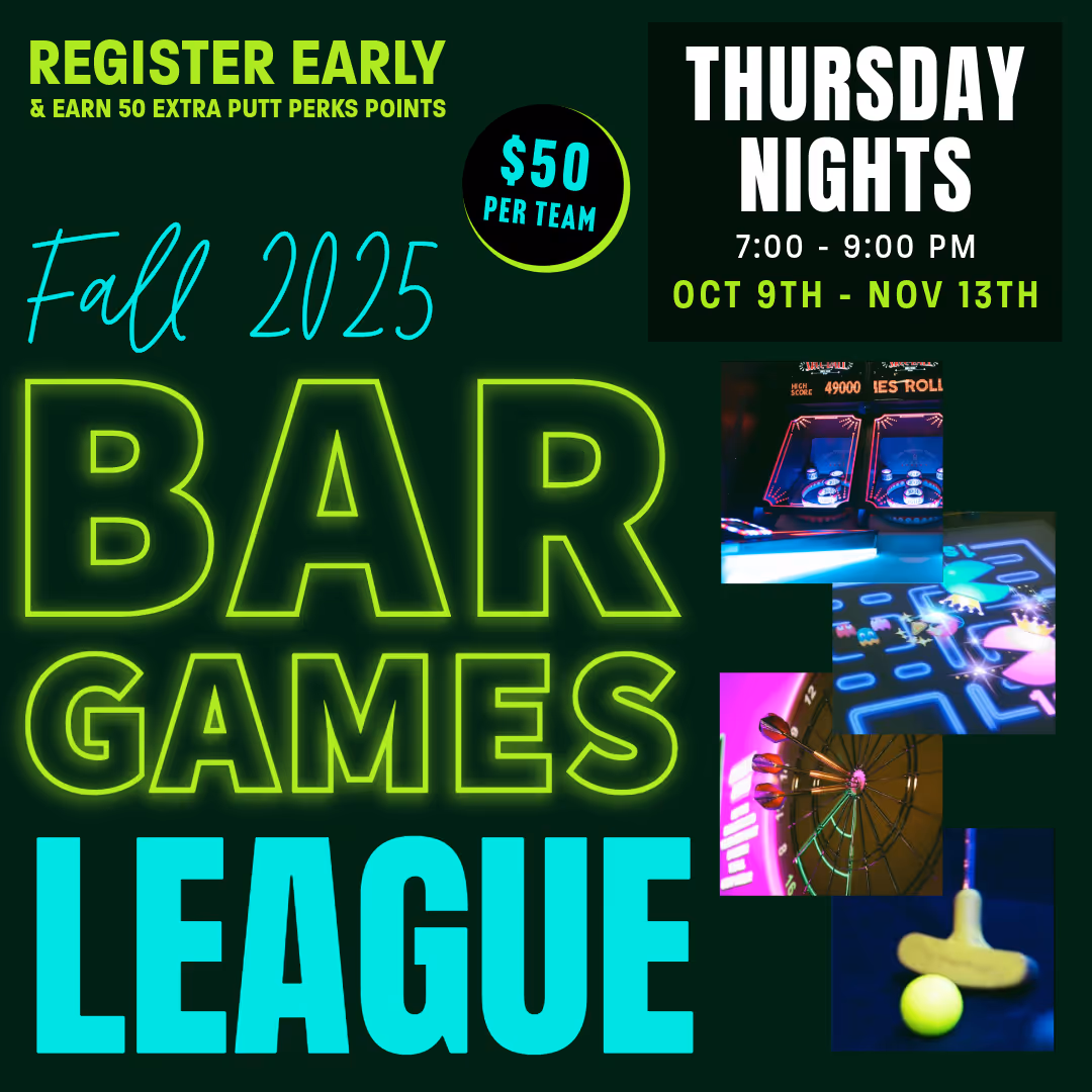 Fall 2025 bar games league at Old Town Putt