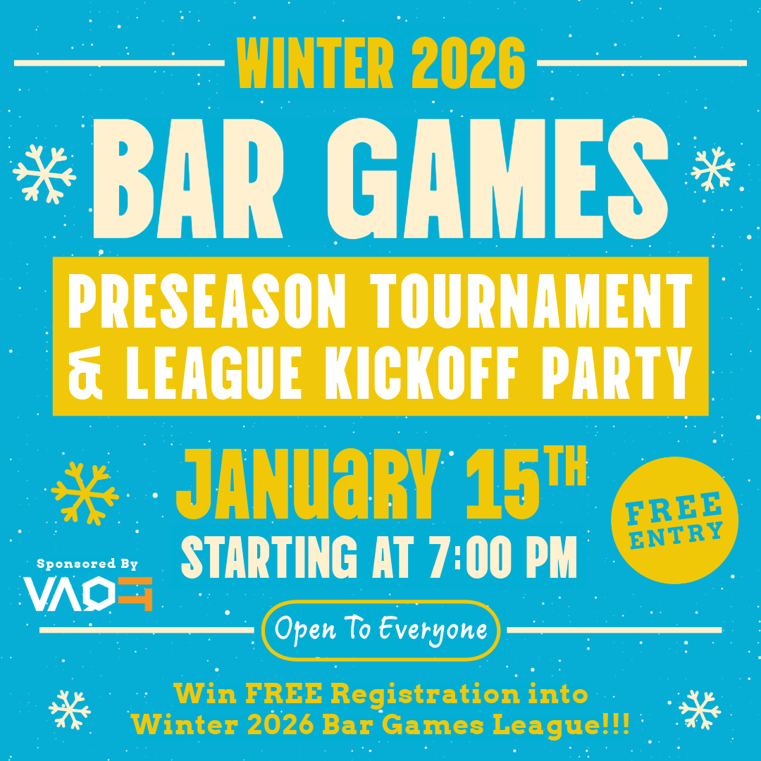 Bar Games League Kickoff Party
