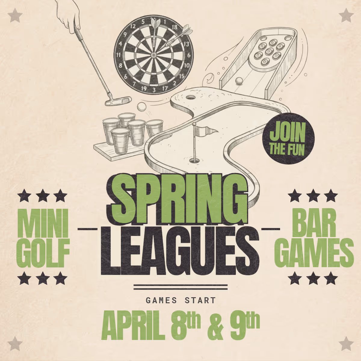 Old Town Putt Spring Leagues start April 8th & 9th