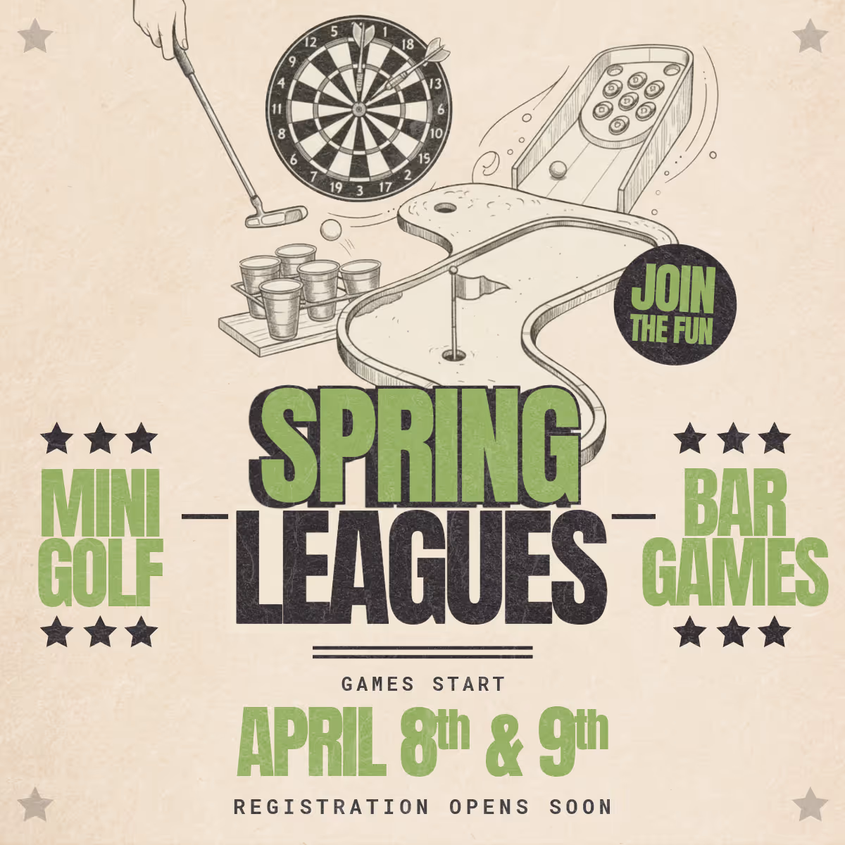 Old Town Putt Spring Leagues start April 8th & 9th