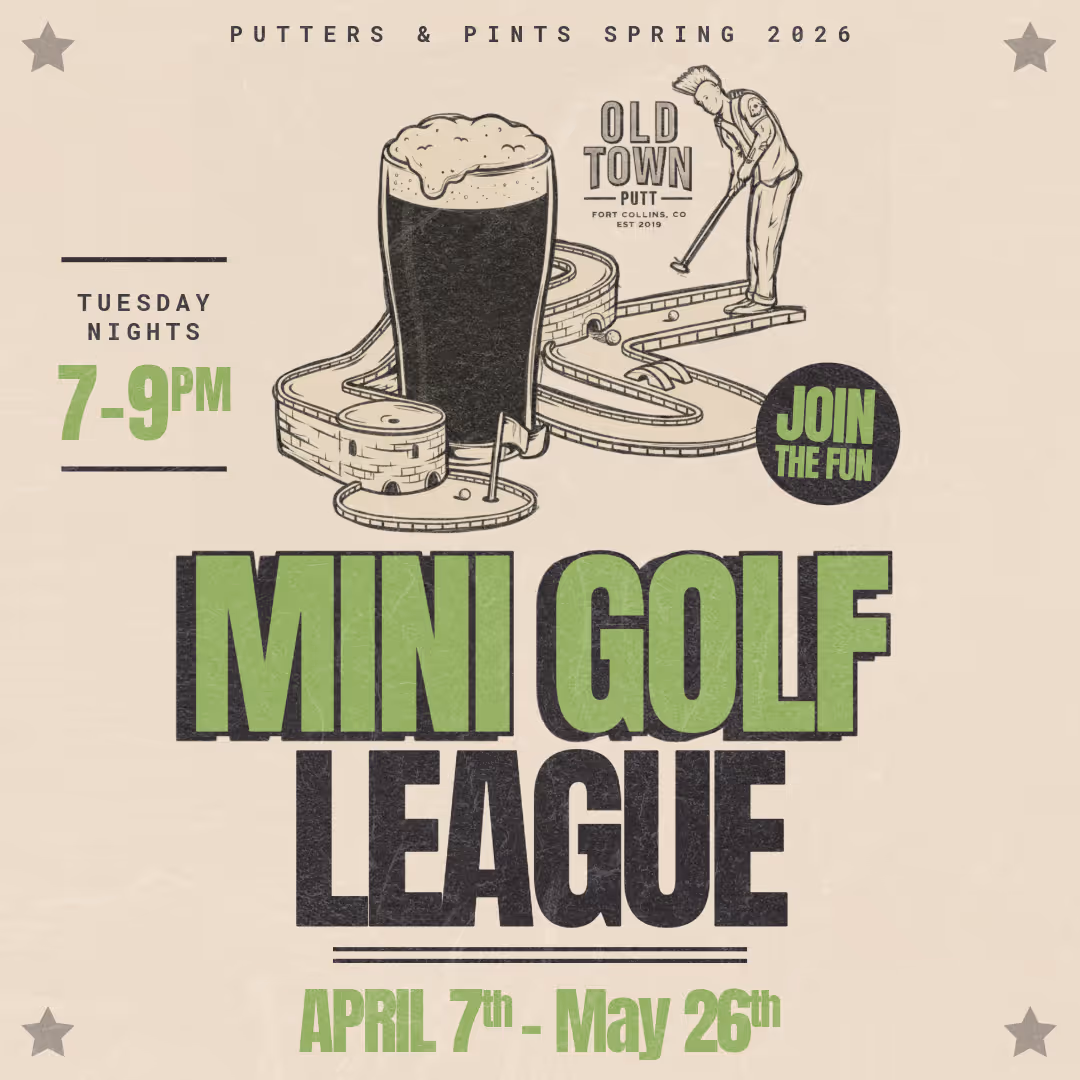 Old Town Putt spring 2026 Mini Golf League