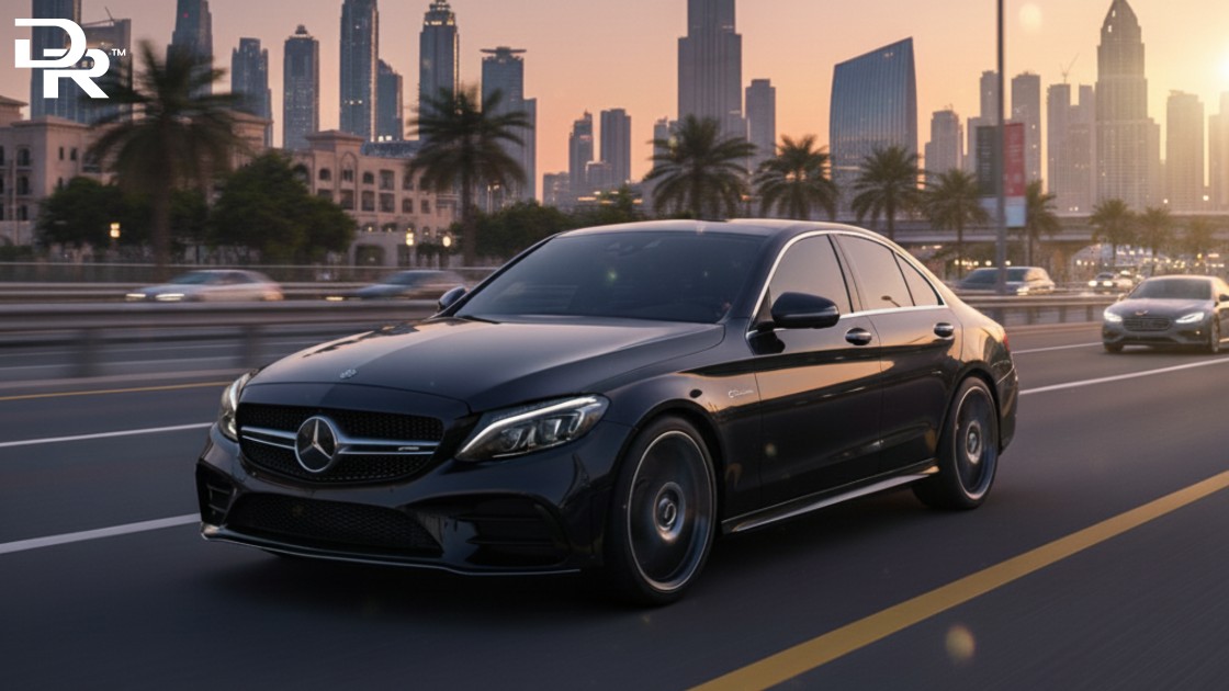 Rent Mercedes Benz C43 AMG in Dubai Near Burj Al Arab